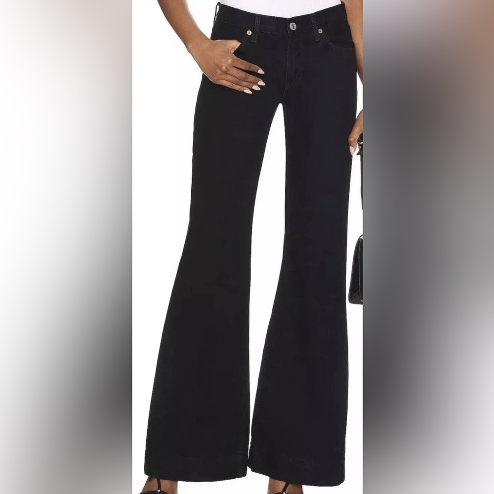 Re/Done Black Flared Jeans